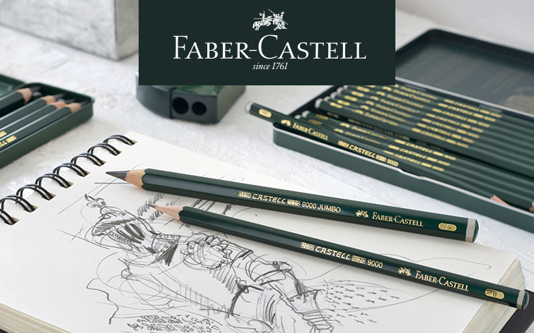 Faber-Castell:       Castell 9000  Pitt Graphite Pure ​​​​​​​