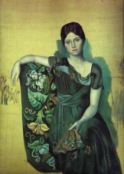 Портрет Ольги в кресле, 1917 Портрет Ольги в кресле, 1917