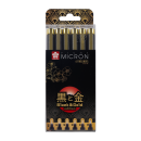 Sakura Pigma Micron Black & Gold Edition Set 6
