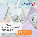 Тетради SVETOCH в пластиковой обложке PASTEL: два дизайна в одном!