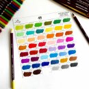 Тест цветных карандашей и альбомов для эскизов Vista-Artista