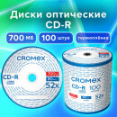  CD-R CROMEX, 700 Mb, 52x, Bulk,  100 