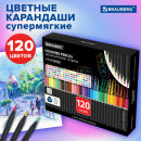 Карандаши цветные BRAUBERG BLACK WOOD, 120 цветов Карандаши цветные BRAUBERG BLACK WOOD, 120 цветов