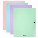 Папка на кнопке пластиковая BRAUBERG ″PASTEL″ Папка на кнопке пластиковая BRAUBERG ″PASTEL″