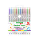 Ручки гелевые с блёстками BRAUBERG KIDS ″CUTE ANIMALS″, 12 цветов Ручки гелевые с блёстками BRAUBERG KIDS ″CUTE ANIMALS″, 12 цветов