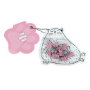 Зажимы канцелярские, размер 15х25 мм, 10 шт. в наборе, цвет розовый Зажимы канцелярские, размер 15х25 мм, 10 шт. в наборе, цвет розовый