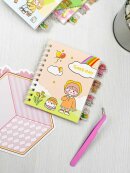 Наклейки в блокноте: наклейки в блокноте (12 л.), пинцет металлический в наборе, размер листа 90х110 мм, кол-во наклеек 180+, полноцветная печать Наклейки в блокноте: наклейки в блокноте (12 л.), пинцет металлический в наборе, размер листа 90х110 мм, кол-во наклеек 180+, полноцветная печать