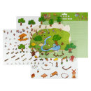 Наклейки-румбокс д/создания миниатюрных сцен: наклейки (3 л.), поле д/наклеивания (1 л.), пинцет металлический в наборе, размер листа 264х211 мм, кол-во наклеек 200+, полноцветная печать Наклейки-румбокс д/создания миниатюрных сцен: наклейки (3 л.), поле д/наклеивания (1 л.), пинцет металлический в наборе, размер листа 264х211 мм, кол-во наклеек 200+, полноцветная печать