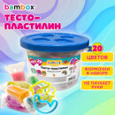 Тесто-пластилин для лепки BAMBOX, суперпластичное, 20 цветов Тесто-пластилин для лепки BAMBOX, суперпластичное, 20 цветов