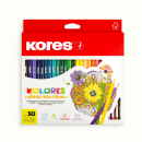 Скидки до 22% на цветные карандаши Kores Скидки до 22% на цветные карандаши Kores