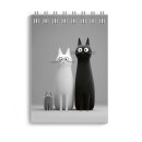 Блокнот, формат А7, 40 листов, гребень по короткой стороне, УФ-лак сплошной, клетка Блокнот, формат А7, 40 листов, гребень по короткой стороне, УФ-лак сплошной, клетка