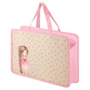 Папка для школьных тетрадей пластиковая Феникс+, формат А4, 500 мкм, бежевый, розовый Папка для школьных тетрадей пластиковая Феникс+, формат А4, 500 мкм, бежевый, розовый