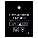Папка для документов пластиковая Феникс+, формат А6, 180 мкм, чёрный Папка для документов пластиковая Феникс+, формат А6, 180 мкм, чёрный