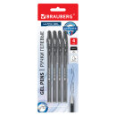 Ручки гелевые BRAUBERG ″ULTRA GEL″, чёрные, 4 штуки Ручки гелевые BRAUBERG ″ULTRA GEL″, чёрные, 4 штуки