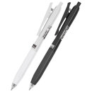 Ручка шариковая автоматическая с удлинённым грипом BRAUBERG ″BLACK & WHITE″ Ручка шариковая автоматическая с удлинённым грипом BRAUBERG ″BLACK & WHITE″