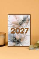 Ежедневник датированный 2027 ESCALADA, формат А5, 176 л., твёрдый переплёт, искусственная кожа ″Наппа микро″, аппликация из искусственной кожи, печать полноцветная