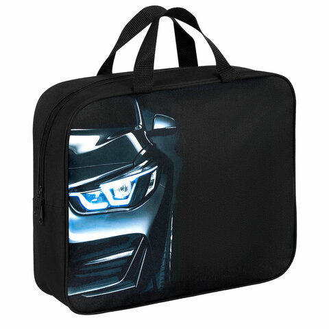 Папка на молнии с ручками BRAUBERG KIDS, ″Dark car″ Папка на молнии с ручками BRAUBERG KIDS, ″Dark car″