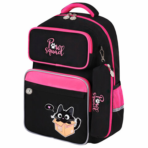 Рюкзак ЮНЛАНДИЯ COMPLETE с пеналом в комплекте, ″Box cat″ Рюкзак ЮНЛАНДИЯ COMPLETE с пеналом в комплекте, ″Box cat″