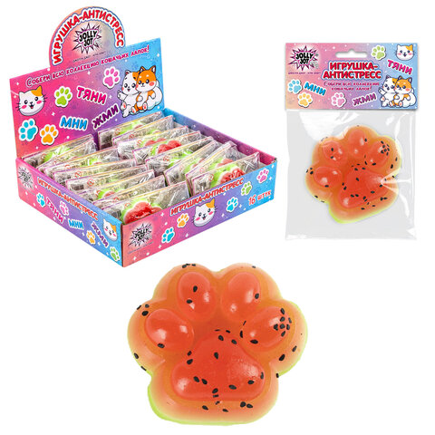 Игрушка-антистресс ″КОШАЧЬЯ ЛАПКА - СОЧНЫЙ АРБУЗ″, JOLLY JOT Игрушка-антистресс ″КОШАЧЬЯ ЛАПКА - СОЧНЫЙ АРБУЗ″, JOLLY JOT