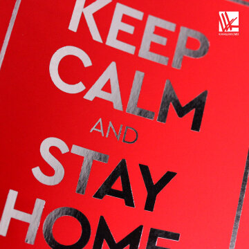 ������� �� ������� Listoff ″Keep calm and stay home″