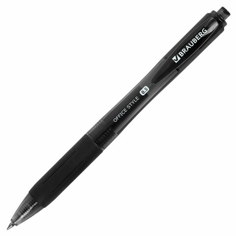 Ручка гелевая автоматическая с грипом BRAUBERG ″OFFICE STYLE″ Ручка гелевая автоматическая с грипом BRAUBERG ″OFFICE STYLE″