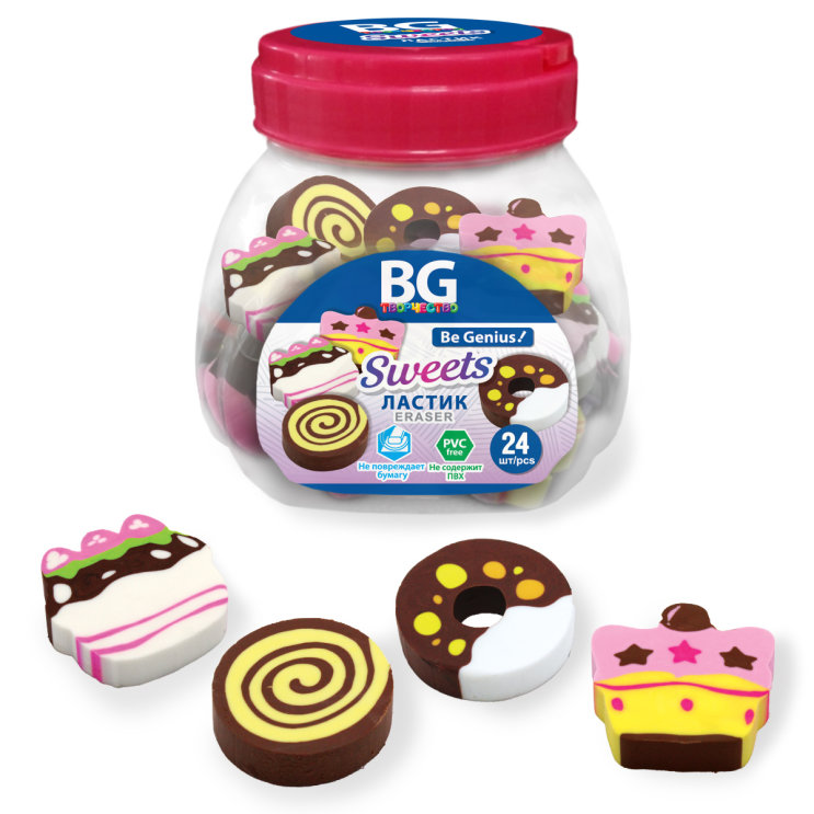Ластики SWEETS: для любителей сладкого Ластики SWEETS: для любителей сладкого