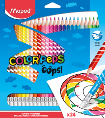 Стираемые цветные карандаши Oops Peps Стираемые цветные карандаши Oops Peps
