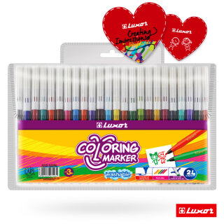 Фломастеры Luxor Coloring – каждый оттенок с любовью! Фломастеры Luxor Coloring – каждый оттенок с любовью!