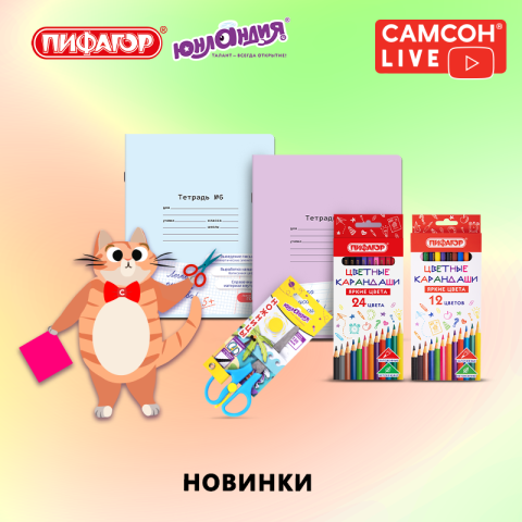 САМСОН LIVE: новинки ассортимента ЮНЛАНДИЯ и ПИФАГОР САМСОН LIVE: новинки ассортимента ЮНЛАНДИЯ и ПИФАГОР