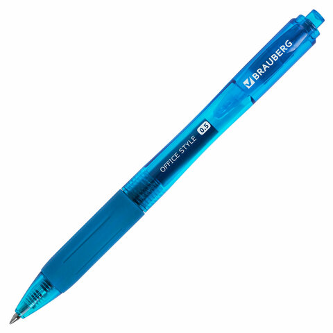 Ручка гелевая автоматическая с грипом BRAUBERG ″OFFICE STYLE″ Ручка гелевая автоматическая с грипом BRAUBERG ″OFFICE STYLE″