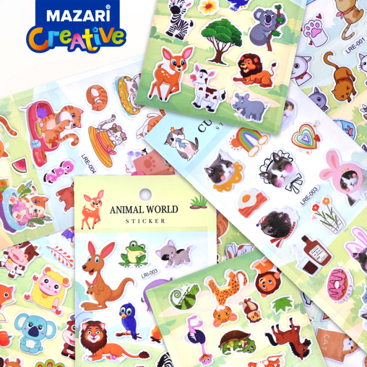 Новинки от ТМ MAZARI. Наклейки. Животный мир. Новинки от ТМ MAZARI. Наклейки. Животный мир.