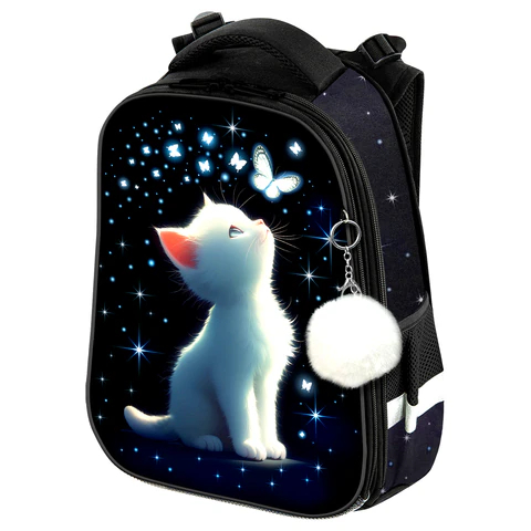 Ранец ″White kitten″ BRAUBERG PREMIUM Ранец ″White kitten″ BRAUBERG PREMIUM
