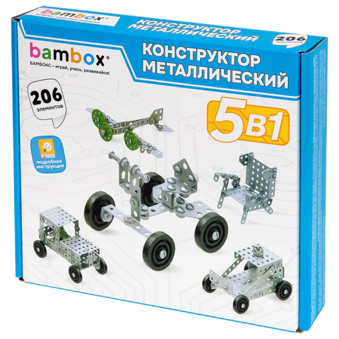 Конструктор ″Для уроков труда №1″, BAMBOX, 206 элементов Конструктор ″Для уроков труда №1″, BAMBOX, 206 элементов