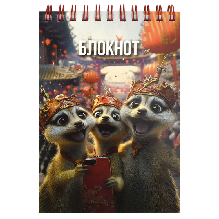 Блокнот А6, 80 л, гребень по короткой стороне, цветной гребень Блокнот А6, 80 л, гребень по короткой стороне, цветной гребень