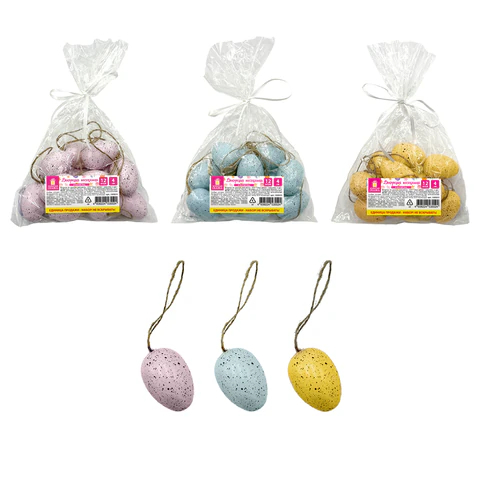 Декорация пасхальная ″Яйца″ ЗОЛОТАЯ СКАЗКА, 12 штук Декорация пасхальная ″Яйца″ ЗОЛОТАЯ СКАЗКА, 12 штук