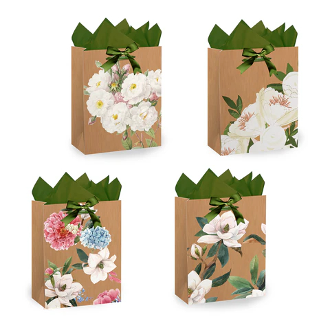 Пакет подарочный ″Flowers″, ЗОЛОТАЯ СКАЗКА Пакет подарочный ″Flowers″, ЗОЛОТАЯ СКАЗКА