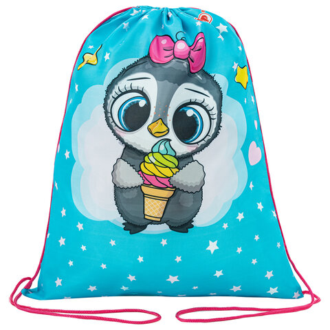 Мешок для обуви ПИФАГОР, ″Smart penguin″ Мешок для обуви ПИФАГОР, ″Smart penguin″