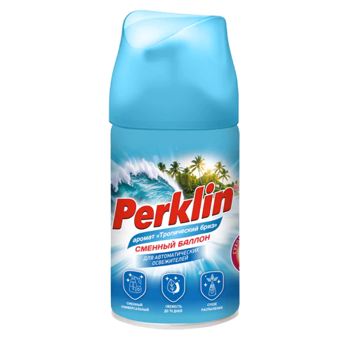 Сменный баллон PERKLIN ″Тропический бриз″, для автоматических освежителей Сменный баллон PERKLIN ″Тропический бриз″, для автоматических освежителей