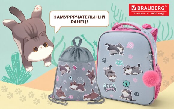 Кросс-серии BRAUBERG: экскурсия в мир МИЛЫХ КОТОВ
