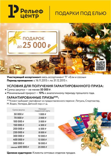Подарки от Рельеф-Центр Подарки от Рельеф-Центр