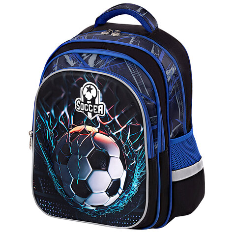 Рюкзак BRAUBERG KIDS FLOSSY, ″Soccer Club″, 3D-панель Рюкзак BRAUBERG KIDS FLOSSY, ″Soccer Club″, 3D-панель