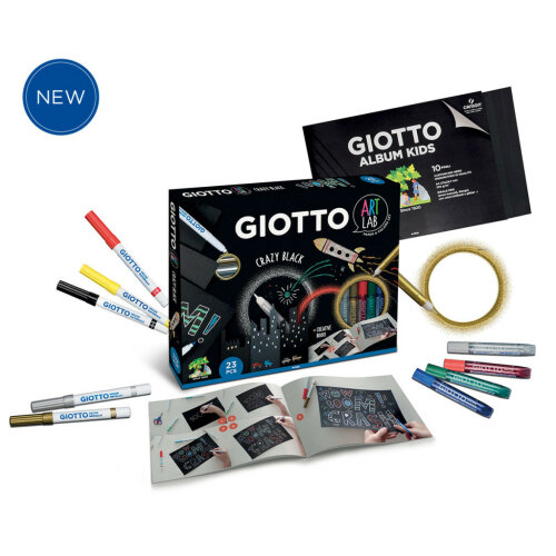 Giotto Art Lab Crazy Black – оригинальный набор для творчества Giotto Art Lab Crazy Black – оригинальный набор для творчества