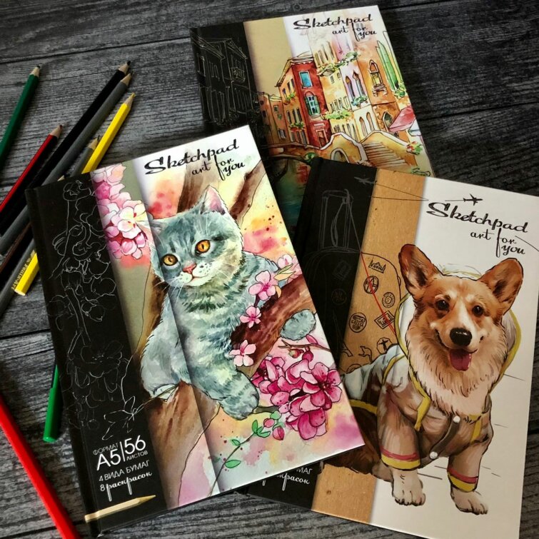 Новинка от Феникс+! Скетчпад ″Art for you″ - 4 вида бумаги и раскраска! Новинка от Феникс+! Скетчпад ″Art for you″ - 4 вида бумаги и раскраска!