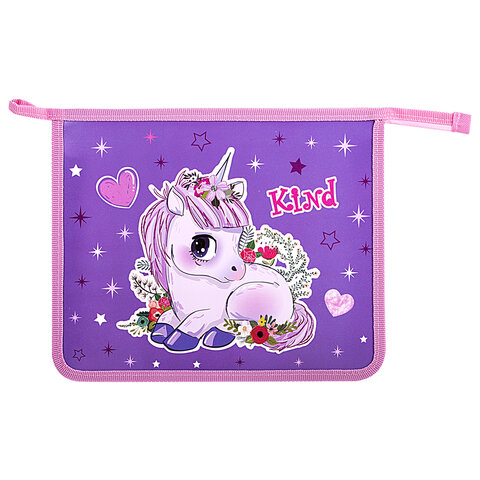Папка для тетрадей ПИФАГОР А5, Happy Unicorn Папка для тетрадей ПИФАГОР А5, Happy Unicorn