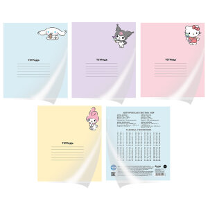 Школьные тетради «Hello Kitty and friends» в дополнительной пластиковой обложке от Centrum. Школьные тетради «Hello Kitty and friends» в дополнительной пластиковой обложке от Centrum.
