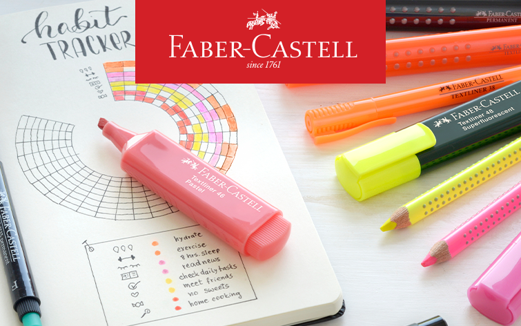 Faber-Castell: скидка 25% на ассортимент текстовыделителей Faber-Castell: скидка 25% на ассортимент текстовыделителей