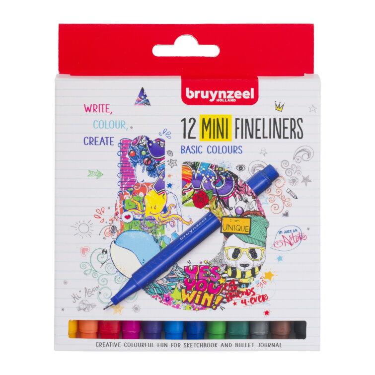 Набор капиллярных ручек Bruynzeel Teen MIni Набор капиллярных ручек Bruynzeel Teen MIni