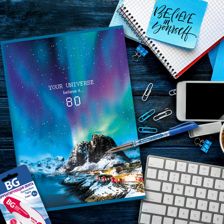 Тетрадь для записей BG формата А4 «Polar nature» Тетрадь для записей BG формата А4 «Polar nature»