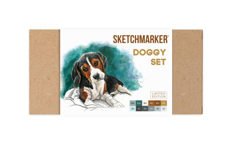 ����� ��������� �������� SKETCHMARKER DOGGY SET �������������� (12 ������)