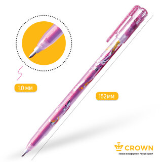 Гелевая ручка Crown – воплощение блестящих рисунков!